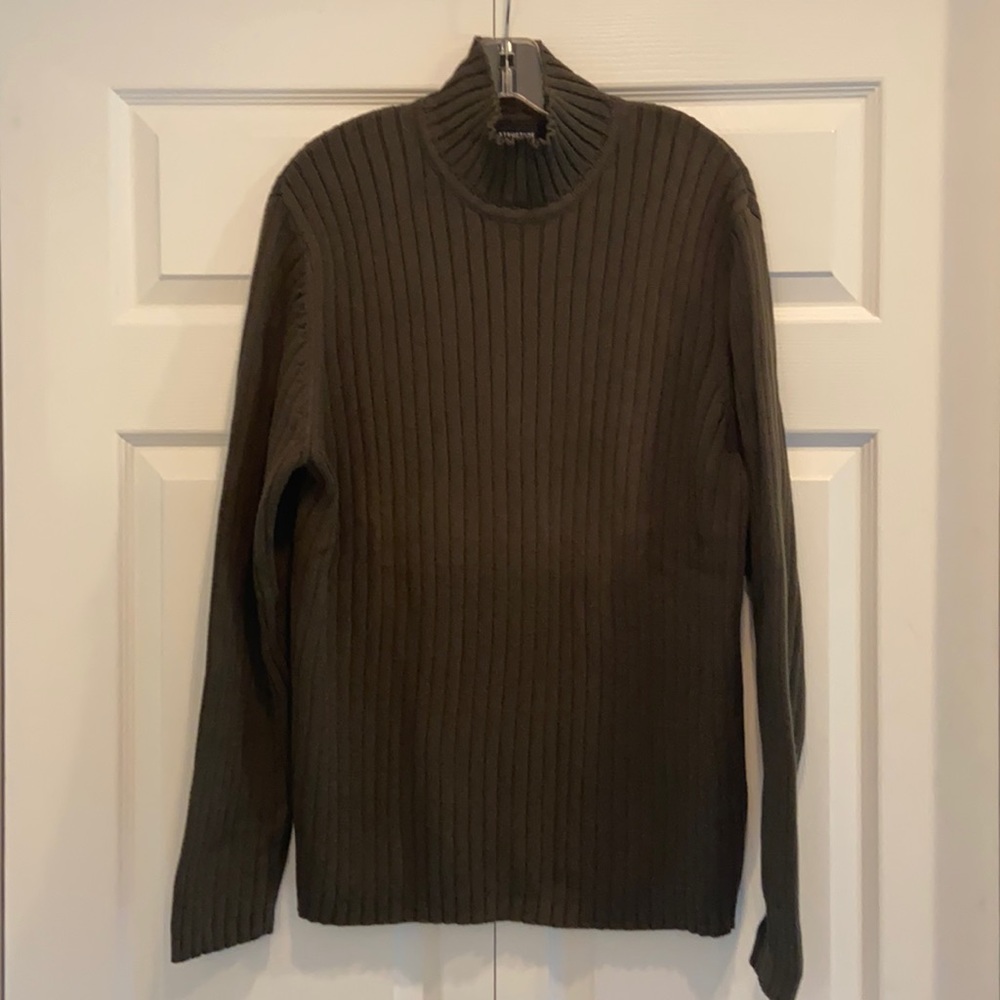 Structure XL Olive Green Mock-Turtleneck Sweater